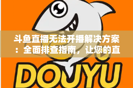 斗鱼直播无法开播解决方案：全面排查指南，让您的直播间快速恢复正常