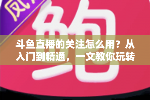 斗鱼直播的关注怎么用？从入门到精通，一文教你玩转斗鱼关注功能