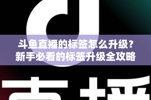 斗鱼直播的标签怎么升级？新手必看的标签升级全攻略与实用技巧解析