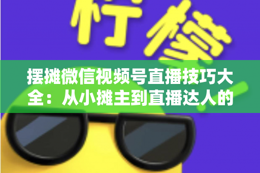 摆摊微信视频号直播技巧大全:从小摊主到直播达人的实战指南 摆摊微信视频号直播技巧大全:从小摊主到直播达人的实战指南